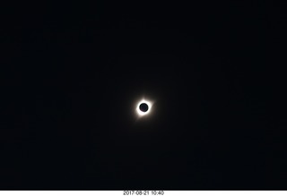 60 9sm. Riverton Airport total solar eclipse