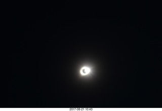 Riverton Airport total solar eclipse - attempt at diamond ring