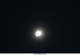 Riverton Airport total solar eclipse - view of horizon during totality