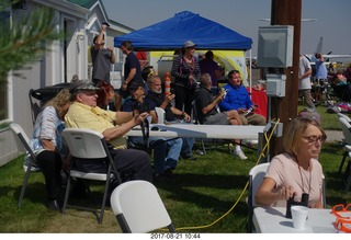 84 9sm. Riverton Airport - eclipse watchers