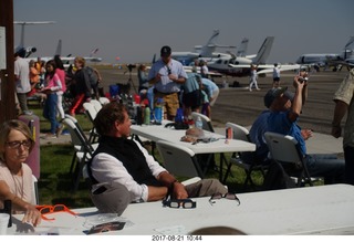 Riverton Airport - eclipse watchers