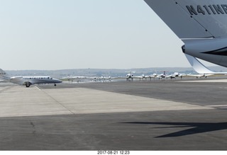 Riverton Airport - eclipse watchers