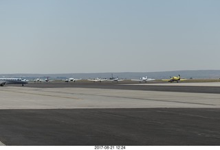 Riverton Airport - eclipse watchers