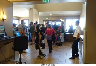 Riverton Airport - eclipse watchers