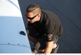 Rock Springs Airport  - helpful line man Dylan