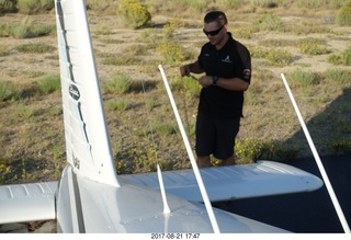 Rock Springs Airport  - helpful line man Dylan