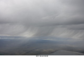 aerial - Rock Springs to Bryce Canyon - rain storm