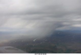 aerial - Rock Springs to Bryce Canyon - rain storm