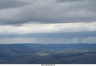 aerial - Rock Springs to Bryce Canyon - rain storm