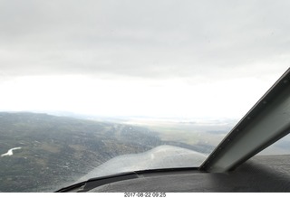 aerial - Rock Springs to Bryce Canyon - rain storm