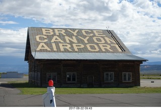 Bryce Canyon Airport log cabin