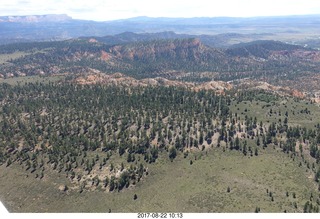 aerial - Rock Springs to Bryce Canyon - rain storm