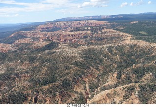 aerial - Rock Springs to Bryce Canyon - rain storm