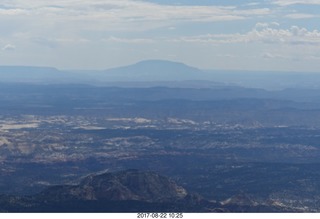 aerial - Navajo Mountain seen from Bryce Canyon