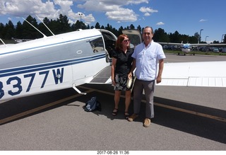 10 9ss. Flagstaff airport - N8377W, Deborah, David Marcus