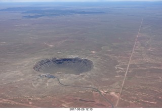 aerial - meteor crater