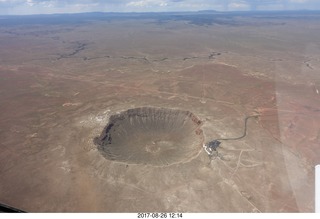 aerial - meteor crater