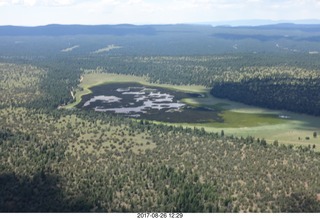 aerial - sort-of lake near Flagstaff