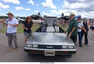 37 9ss. Flagstaff Airport car show - Delorean