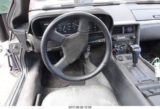 40 9ss. Flagstaff Airport car show - Delorean dashboard