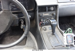 41 9ss. Flagstaff Airport car show - Delorean - flux capacitor