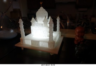 my glowing Taj Mahal model