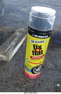 n8377w, flat tire, oops! - fix-a-flat