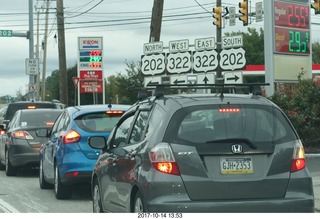 lots of route signs