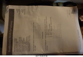 Phoenix Symphony - Beethoven #9 - program