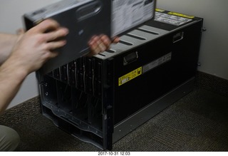 Clear Demand data center equipment being moved