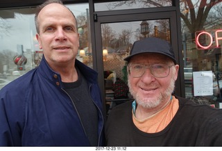 Vince Durning and Adam at Village Diner