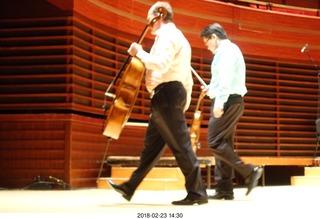 Philadelphia Orchestra musicians playing Bartok string quartet