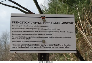 Princeton canal run sign