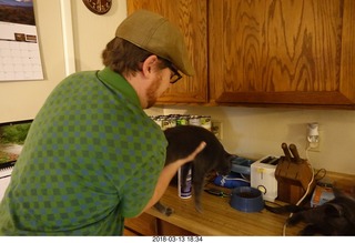 Noah Barnes Parker and my cat Devin