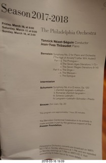 Philadelphia Orchestra program