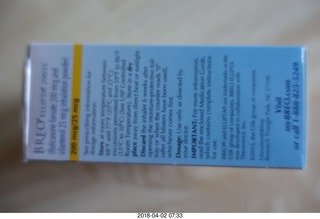 BREO Ellipta anti-asthma inhaler box