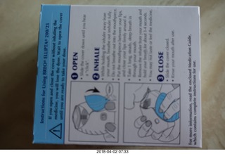 BREO Ellipta anti-asthma inhaler box