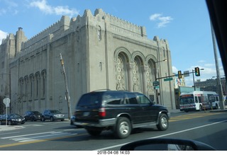 driving in Philadelphia - Rodeph Shalom Synagogue