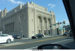 driving in Philadelphia - Rodeph Shalom Synagogue