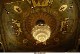 Academy of Music - Swan Lake ballet - ceiling - chandelier