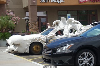 amazing paper mache car