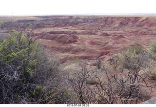 22 a03. Petrified Forest National Park - Painted Desert vista view