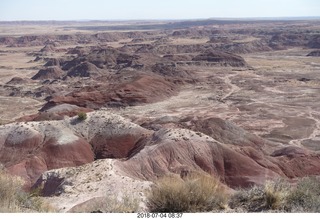 24 a03. Petrified Forest National Park - Painted Desert vista view