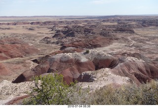 27 a03. Petrified Forest National Park - Painted Desert vista view