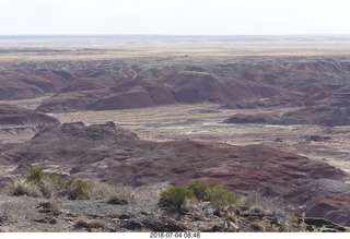 30 a03. Petrified Forest National Park - Painted Desert vista view