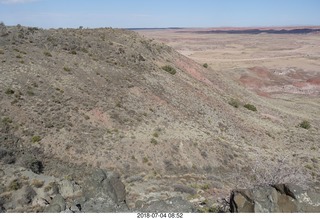 33 a03. Petrified Forest National Park - Painted Desert vista view