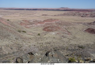 34 a03. Petrified Forest National Park - Painted Desert vista view