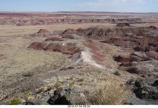 35 a03. Petrified Forest National Park - Painted Desert vista view