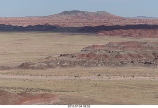 37 a03. Petrified Forest National Park - Painted Desert vista view