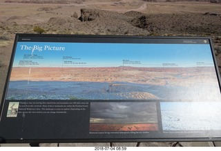 38 a03. Petrified Forest National Park sign